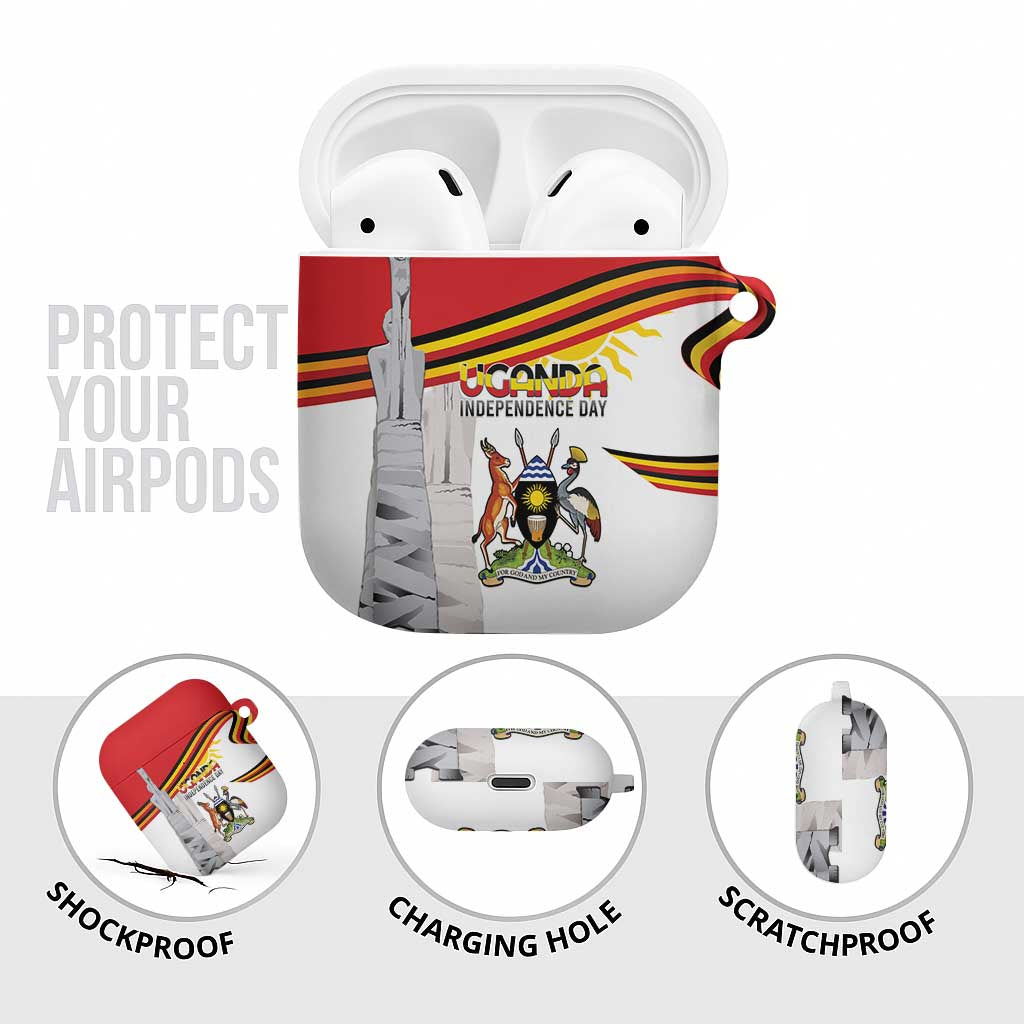 Uganda Independence Day AirPods Case Independence Monument - Coat Of Arms - Wonder Print Shop