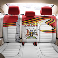 Uganda Independence Day Back Car Seat Cover Independence Monument - Coat Of Arms - Wonder Print Shop