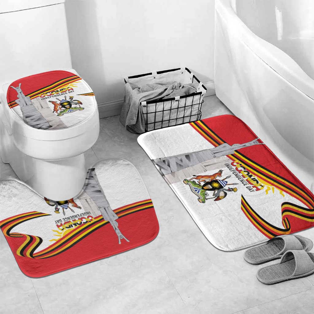 Uganda Independence Day Bathroom Set Independence Monument - Coat Of Arms - Wonder Print Shop