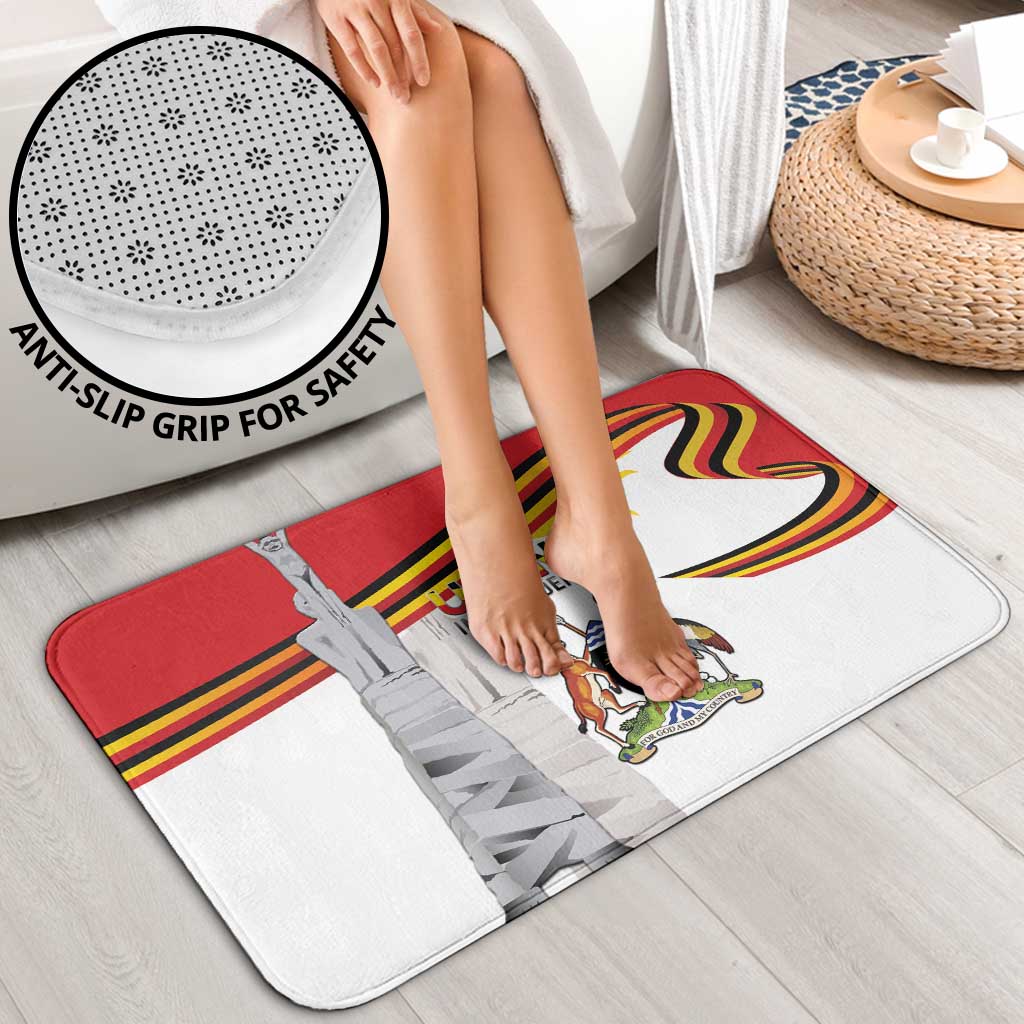 Uganda Independence Day Bathroom Set Independence Monument - Coat Of Arms - Wonder Print Shop