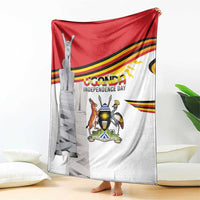Uganda Independence Day Blanket Independence Monument - Coat Of Arms - Wonder Print Shop