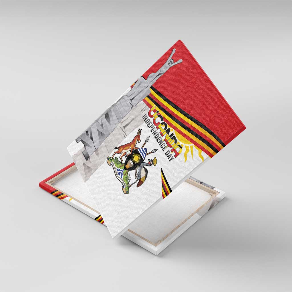 Uganda Independence Day Canvas Wall Art Independence Monument - Coat Of Arms - Wonder Print Shop