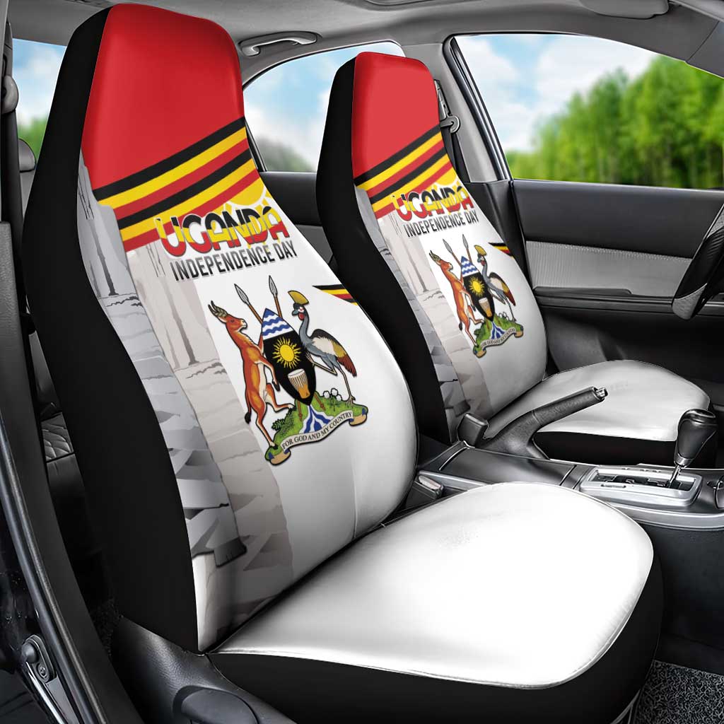 Uganda Independence Day Car Seat Cover Independence Monument - Coat Of Arms - Wonder Print Shop