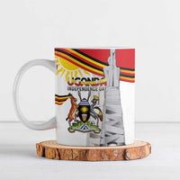 Personalized Uganda Independence Day Ceramic Mug Independence Monument - Coat Of Arms - Wonder Print Shop