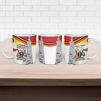 Personalized Uganda Independence Day Ceramic Mug Independence Monument - Coat Of Arms - Wonder Print Shop