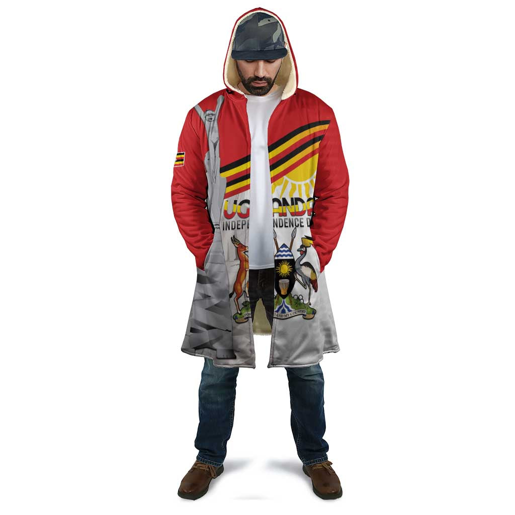 Personalized Uganda Independence Day Cloak Independence Monument - Coat Of Arms - Wonder Print Shop