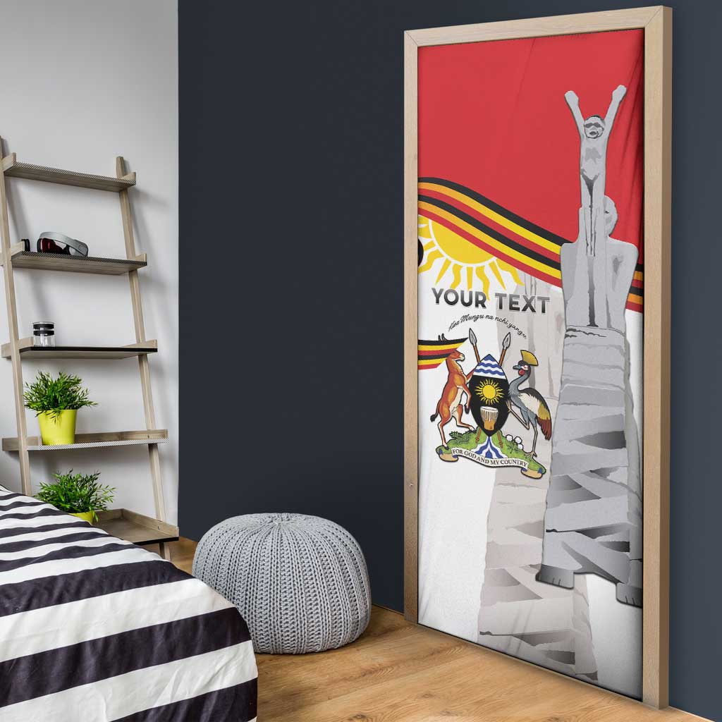 Uganda Independence Day Door Cover Independence Monument - Coat Of Arms - Wonder Print Shop
