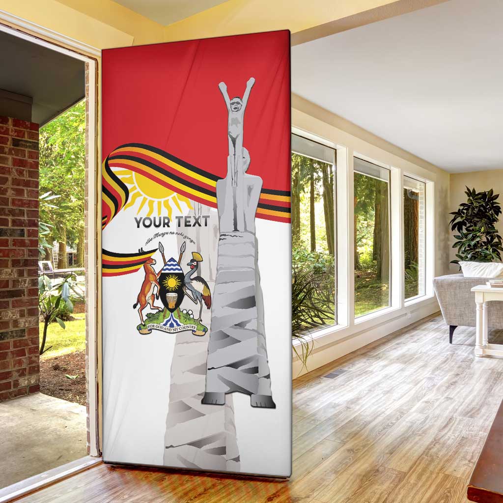Uganda Independence Day Door Cover Independence Monument - Coat Of Arms - Wonder Print Shop