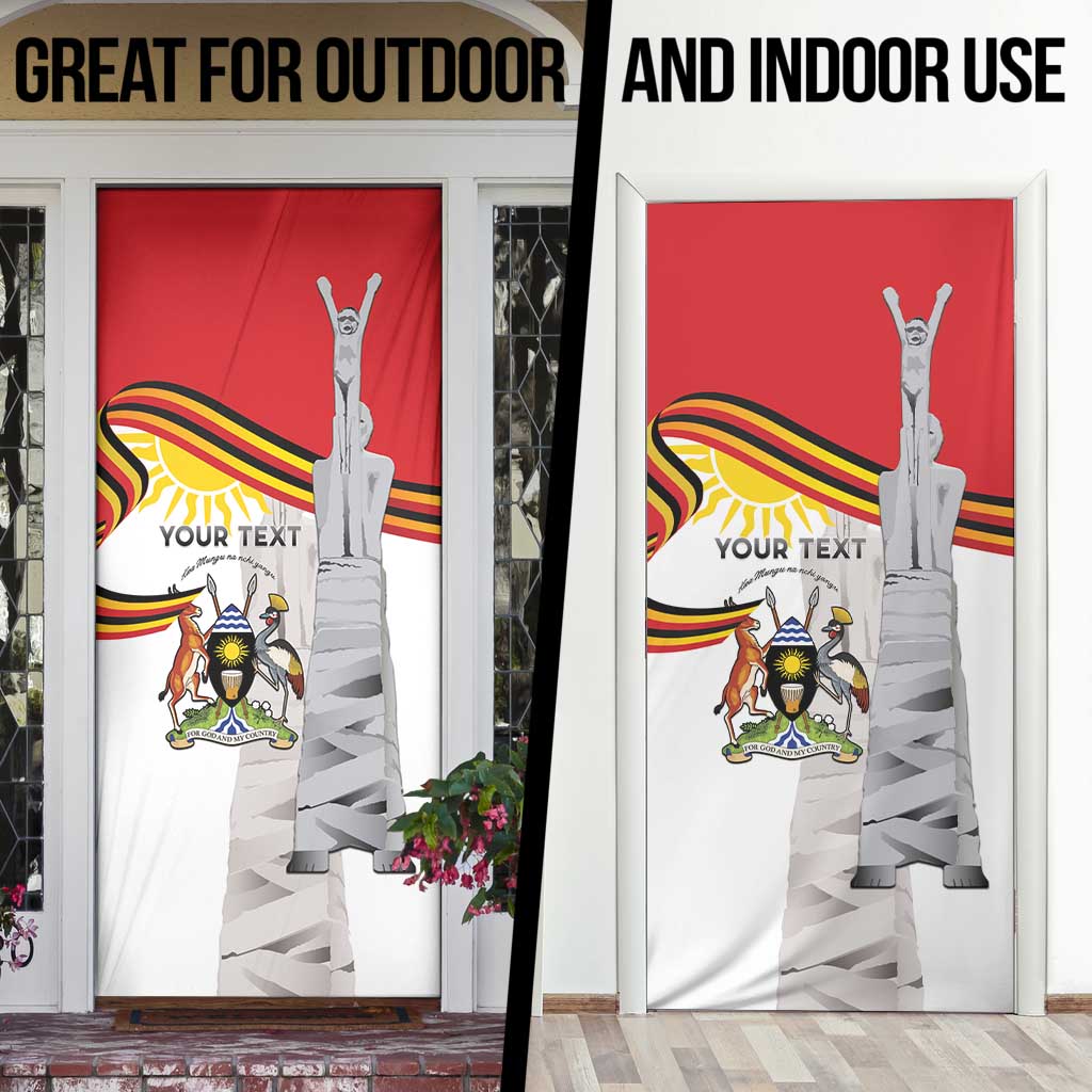 Uganda Independence Day Door Cover Independence Monument - Coat Of Arms - Wonder Print Shop