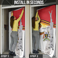 Uganda Independence Day Door Cover Independence Monument - Coat Of Arms - Wonder Print Shop