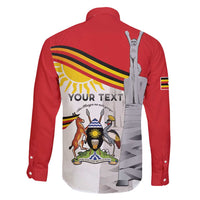 Personalized Uganda Independence Day Family Matching Summer Maxi Dress and Hawaiian Shirt Independence Monument - Coat Of Arms - Wonder Print Shop