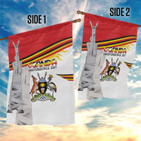 Uganda Independence Day Garden Flag Independence Monument - Coat Of Arms - Wonder Print Shop