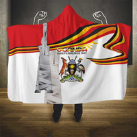 Uganda Independence Day Hooded Blanket Independence Monument - Coat Of Arms - Wonder Print Shop