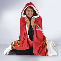 Uganda Independence Day Hooded Blanket Independence Monument - Coat Of Arms - Wonder Print Shop