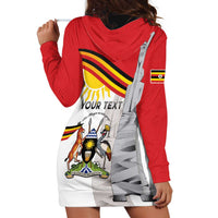 Personalized Uganda Independence Day Hoodie Dress Independence Monument - Coat Of Arms - Wonder Print Shop