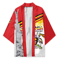 Personalized Uganda Independence Day Kimono Independence Monument - Coat Of Arms - Wonder Print Shop