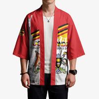 Personalized Uganda Independence Day Kimono Independence Monument - Coat Of Arms - Wonder Print Shop