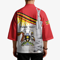 Personalized Uganda Independence Day Kimono Independence Monument - Coat Of Arms - Wonder Print Shop