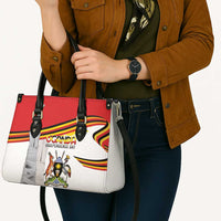 Uganda Independence Day Leather Bag Independence Monument - Coat Of Arms - Wonder Print Shop