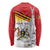Personalized Uganda Independence Day Long Sleeve Shirt Independence Monument - Coat Of Arms - Wonder Print Shop