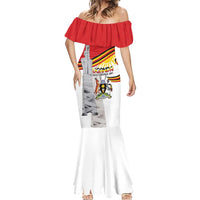 Personalized Uganda Independence Day Mermaid Dress Independence Monument - Coat Of Arms - Wonder Print Shop