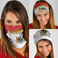 Uganda Independence Day Neck Gaiter Independence Monument - Coat Of Arms - Wonder Print Shop