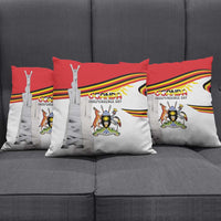Uganda Independence Day Pillow Cover Independence Monument - Coat Of Arms - Wonder Print Shop