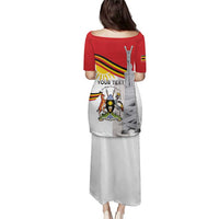 Personalized Uganda Independence Day Puletasi Independence Monument - Coat Of Arms - Wonder Print Shop