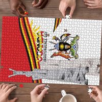 Uganda Independence Day Puzzle Independence Monument - Coat Of Arms - Wonder Print Shop