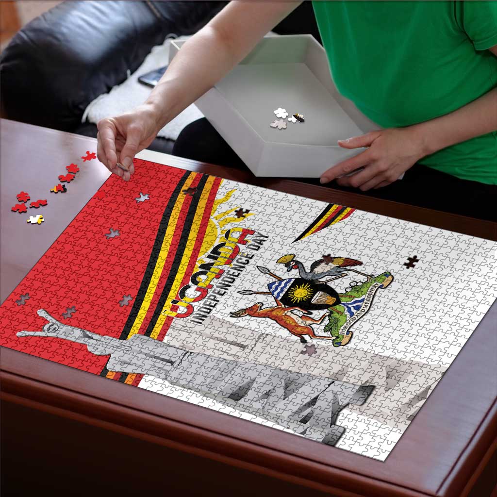 Uganda Independence Day Puzzle Independence Monument - Coat Of Arms - Wonder Print Shop
