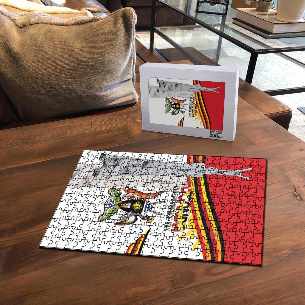 Uganda Independence Day Puzzle Independence Monument - Coat Of Arms - Wonder Print Shop
