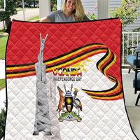 Uganda Independence Day Quilt Independence Monument - Coat Of Arms - Wonder Print Shop