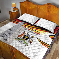Uganda Independence Day Quilt Bed Set Independence Monument - Coat Of Arms - Wonder Print Shop