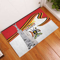Uganda Independence Day Rubber Doormat Independence Monument - Coat Of Arms - Wonder Print Shop