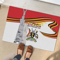 Uganda Independence Day Rubber Doormat Independence Monument - Coat Of Arms - Wonder Print Shop
