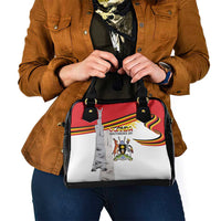 Uganda Independence Day Shoulder Handbag Independence Monument - Coat Of Arms - Wonder Print Shop