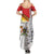 Personalized Uganda Independence Day Summer Maxi Dress Independence Monument - Coat Of Arms - Wonder Print Shop