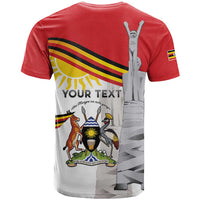 Personalized Uganda Independence Day T Shirt Independence Monument - Coat Of Arms - Wonder Print Shop