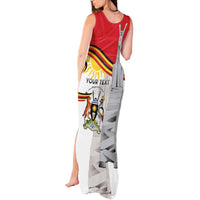Personalized Uganda Independence Day Tank Maxi Dress Independence Monument - Coat Of Arms - Wonder Print Shop