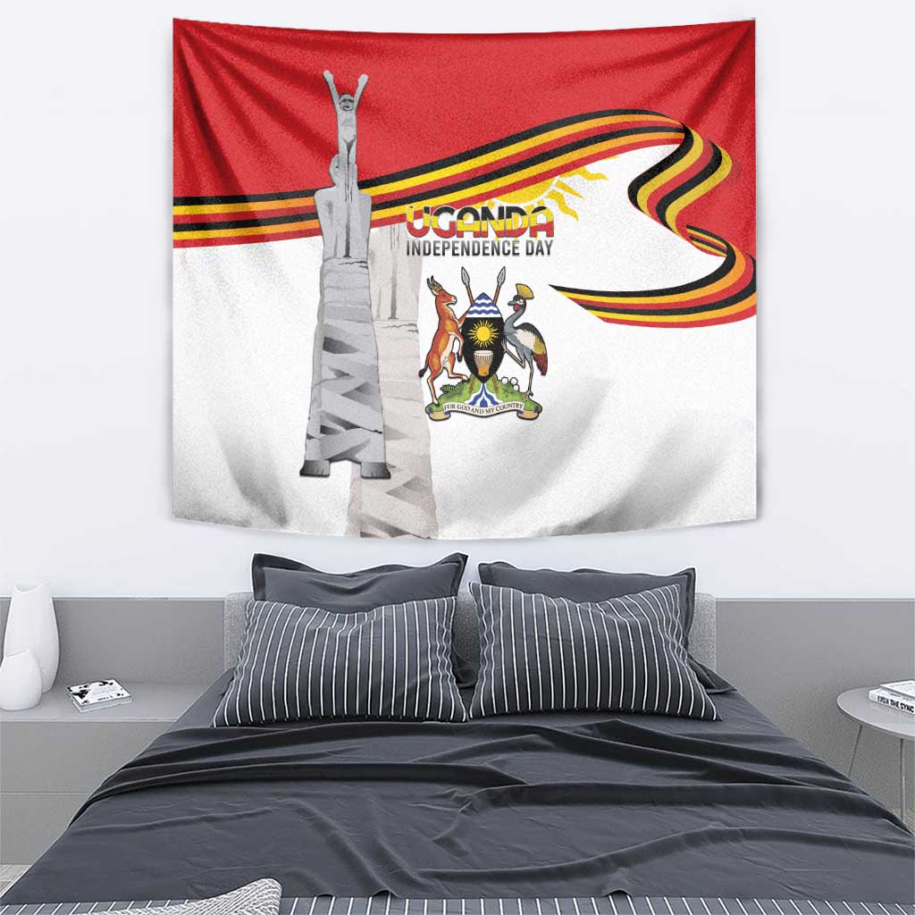 Uganda Independence Day Tapestry Independence Monument - Coat Of Arms - Wonder Print Shop