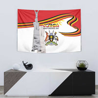 Uganda Independence Day Tapestry Independence Monument - Coat Of Arms - Wonder Print Shop