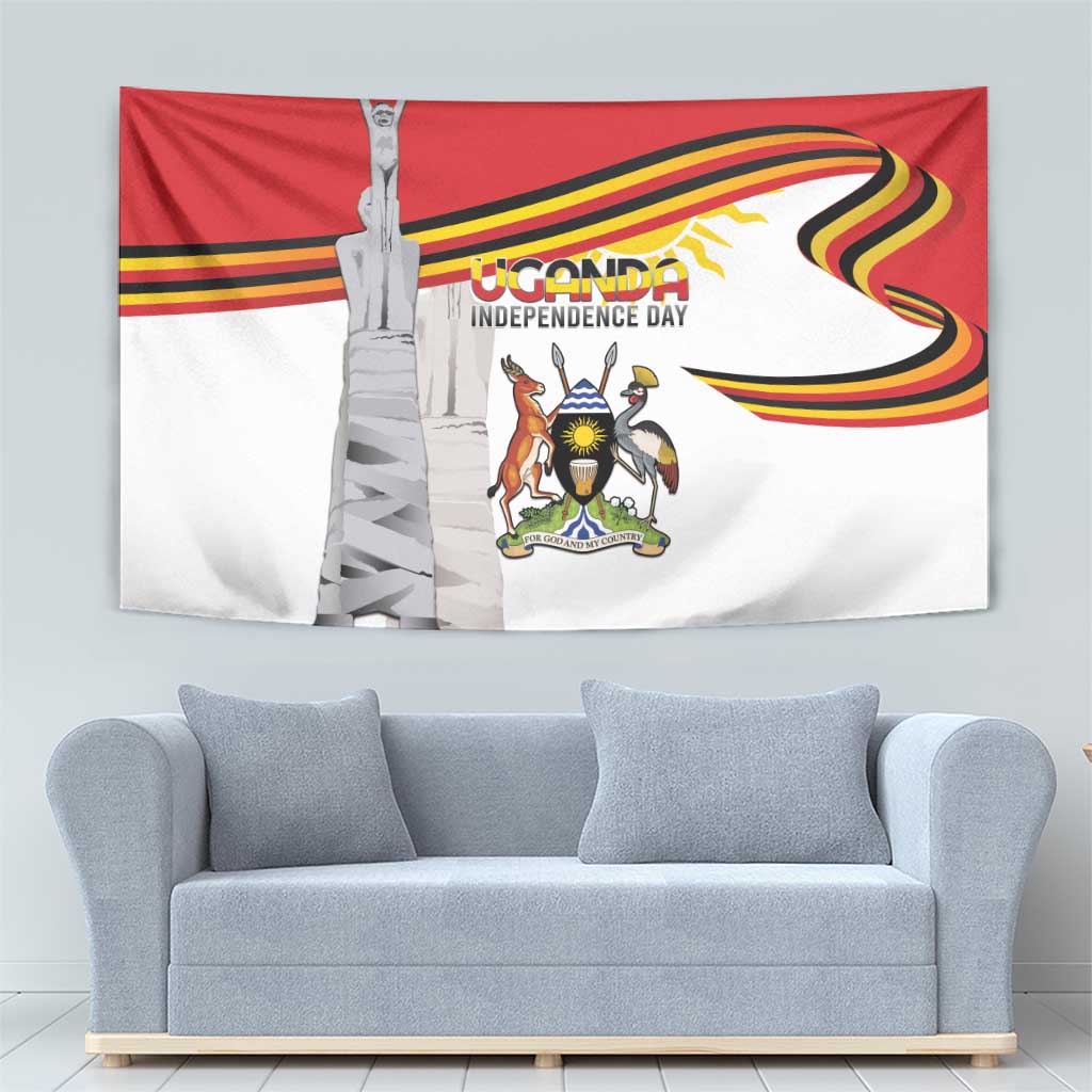 Uganda Independence Day Tapestry Independence Monument - Coat Of Arms - Wonder Print Shop