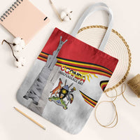 Uganda Independence Day Tote Bag Independence Monument - Coat Of Arms - Wonder Print Shop