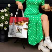 Uganda Independence Day Tote Bag Independence Monument - Coat Of Arms - Wonder Print Shop