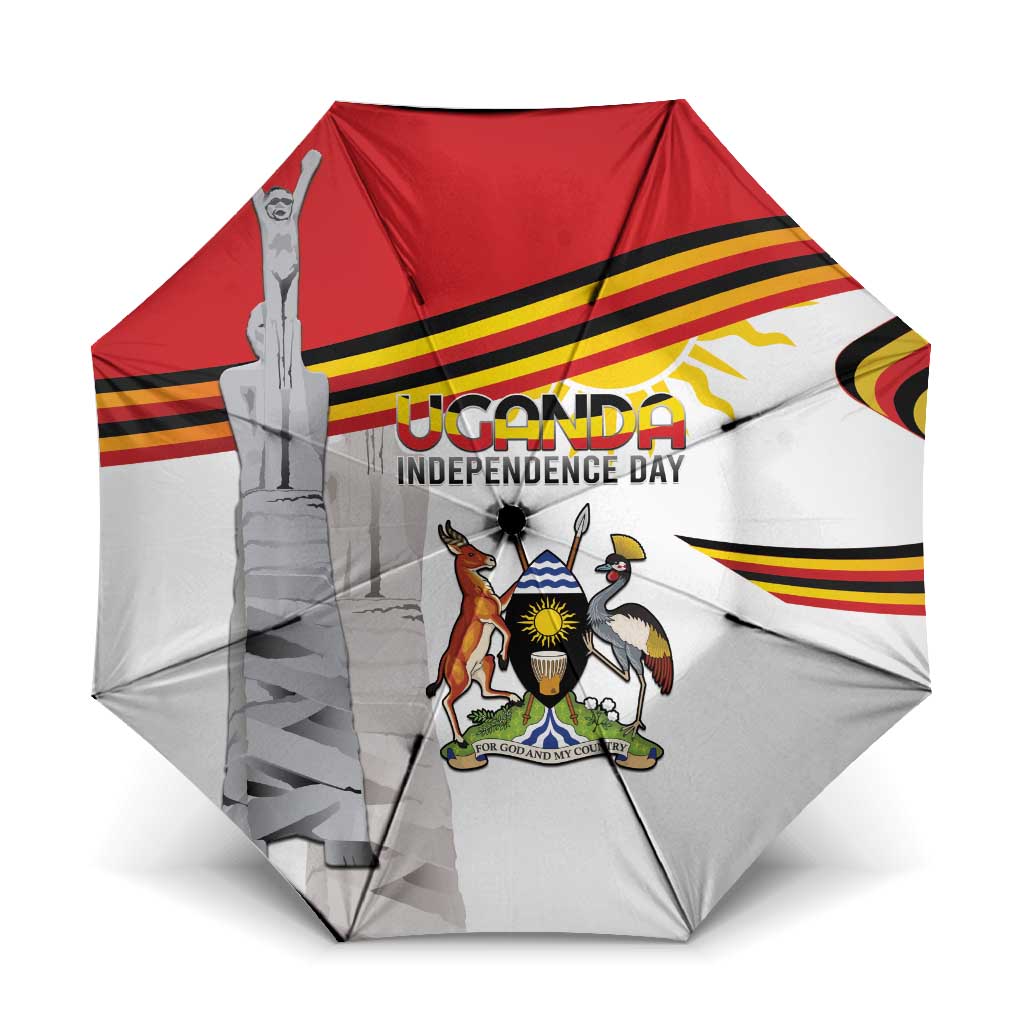 Uganda Independence Day Umbrella Independence Monument - Coat Of Arms - Wonder Print Shop