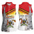 Personalized Uganda Independence Day Women Sleeveless Polo Shirt Independence Monument - Coat Of Arms - Wonder Print Shop