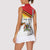 Personalized Uganda Independence Day Women Sleeveless Polo Shirt Independence Monument - Coat Of Arms - Wonder Print Shop