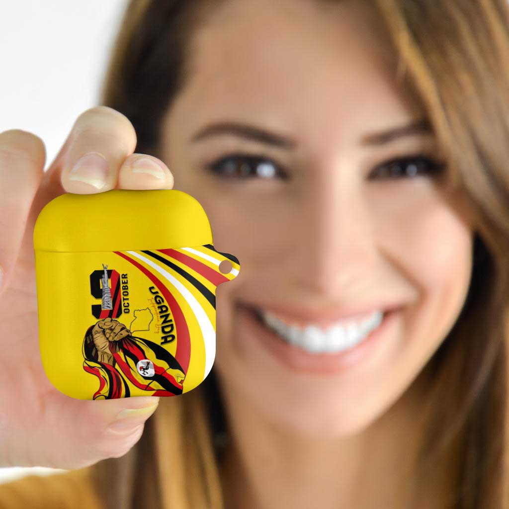 Uganda AirPods Case 63rd Anniversary Of Independence - Wonder Print Shop