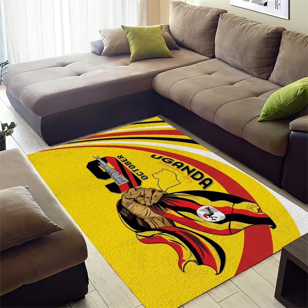 Uganda Area Rug 63rd Anniversary Of Independence - Wonder Print Shop
