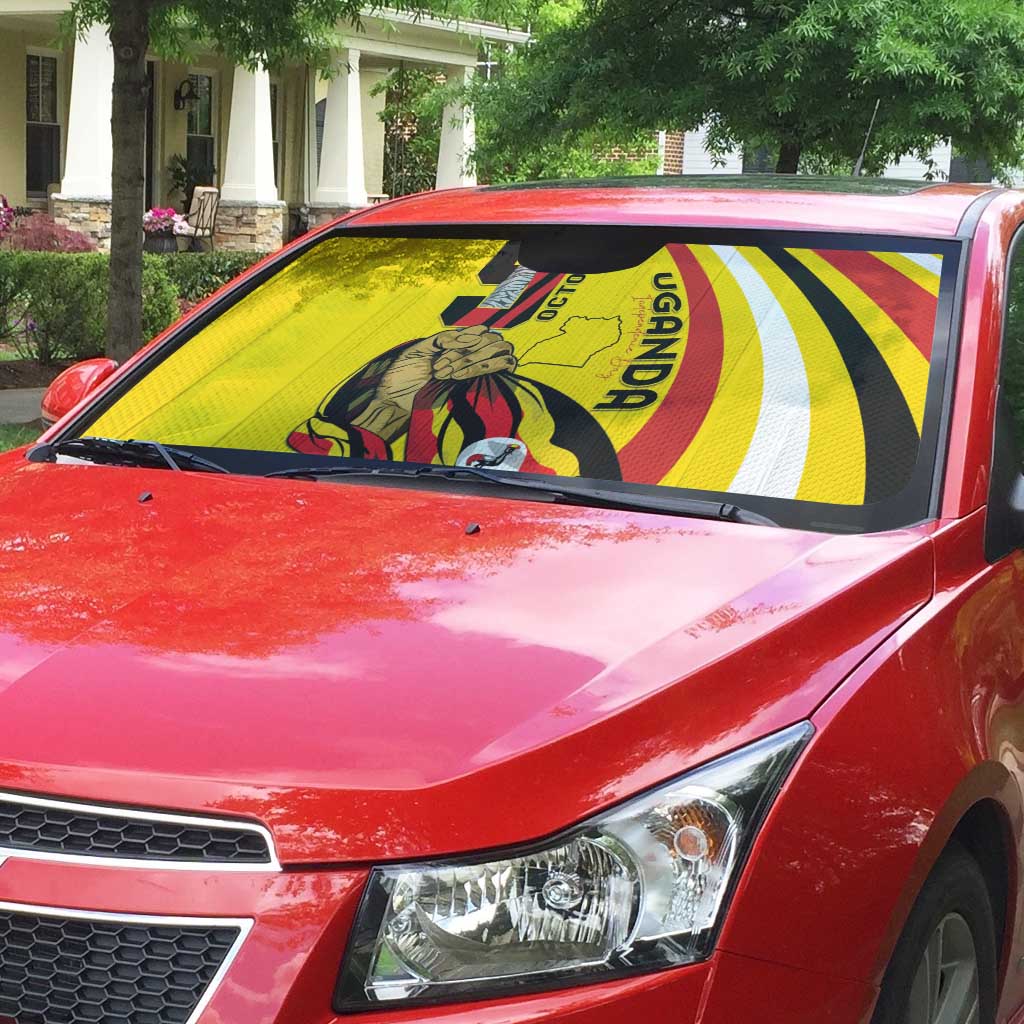 Uganda Auto Sun Shade 63rd Anniversary Of Independence - Wonder Print Shop